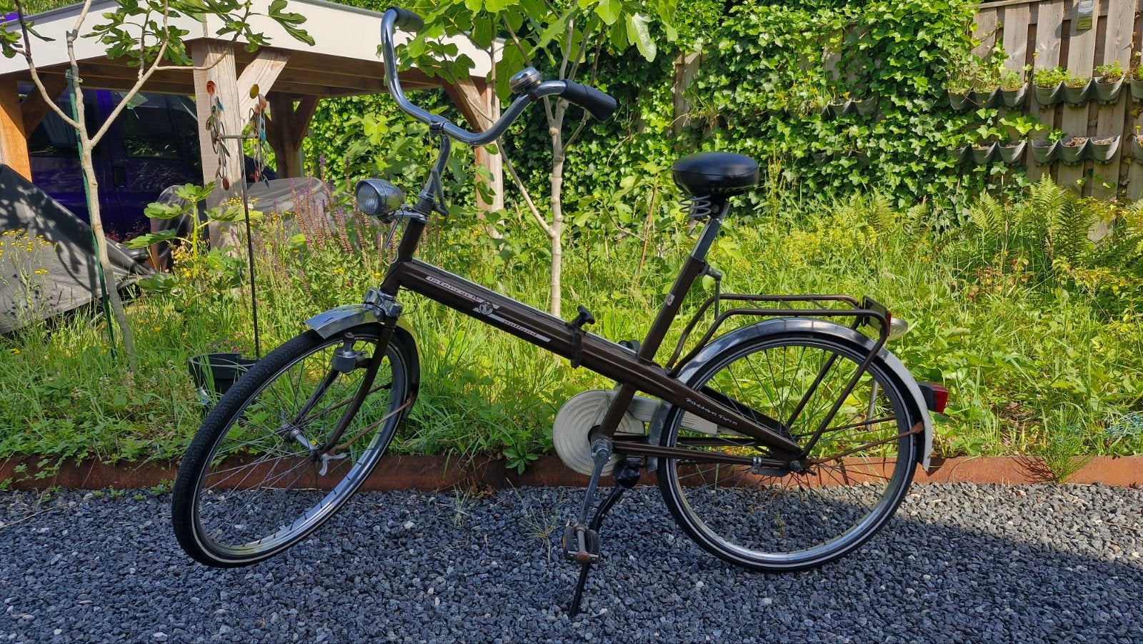Vintage Vouw/deelfiets Batavus Intercycle Holland - Bruin, Ophalen, Gebruikt, Terugtraprem, Overige merken