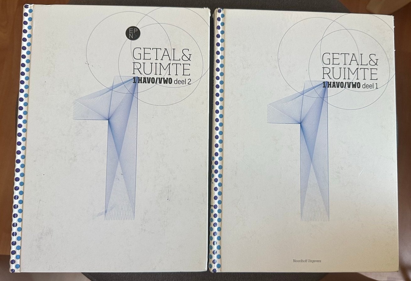 Wiskundeboeken Getal & Ruimte 1 havo/vwo – deel 1 & 2, Ophalen of Verzenden, Zo goed als nieuw, HAVO