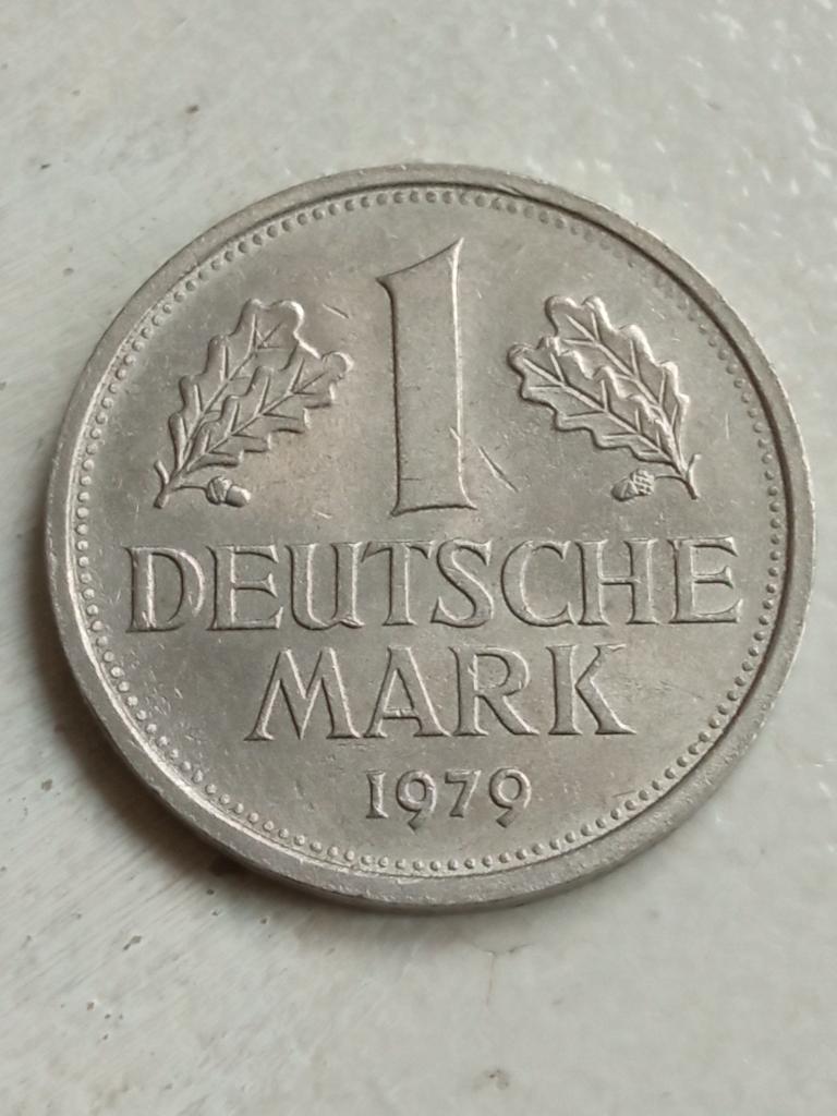Duitsland 1 mark 1979 F., Ophalen of Verzenden, Duitsland, Losse munt