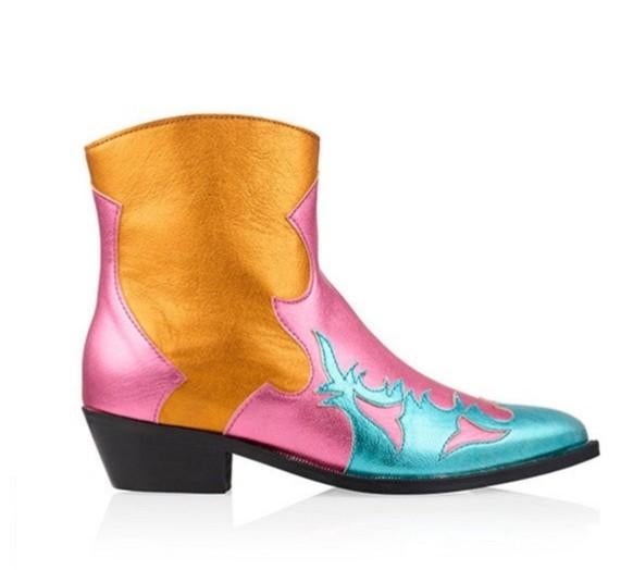 Mooie kleurrijke metallic DWRS western laarzen! (NIEUW!), DWRS, Lage of Enkellaarzen, Nieuw, Ophalen of Verzenden