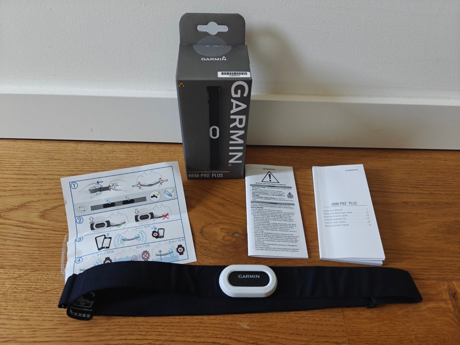 Garmin HRM-Pro Plus hartslagmeter - Zo goed als nieuw, Sport en Fitness, Hartslagmeters, Ophalen of Verzenden, Zo goed als nieuw