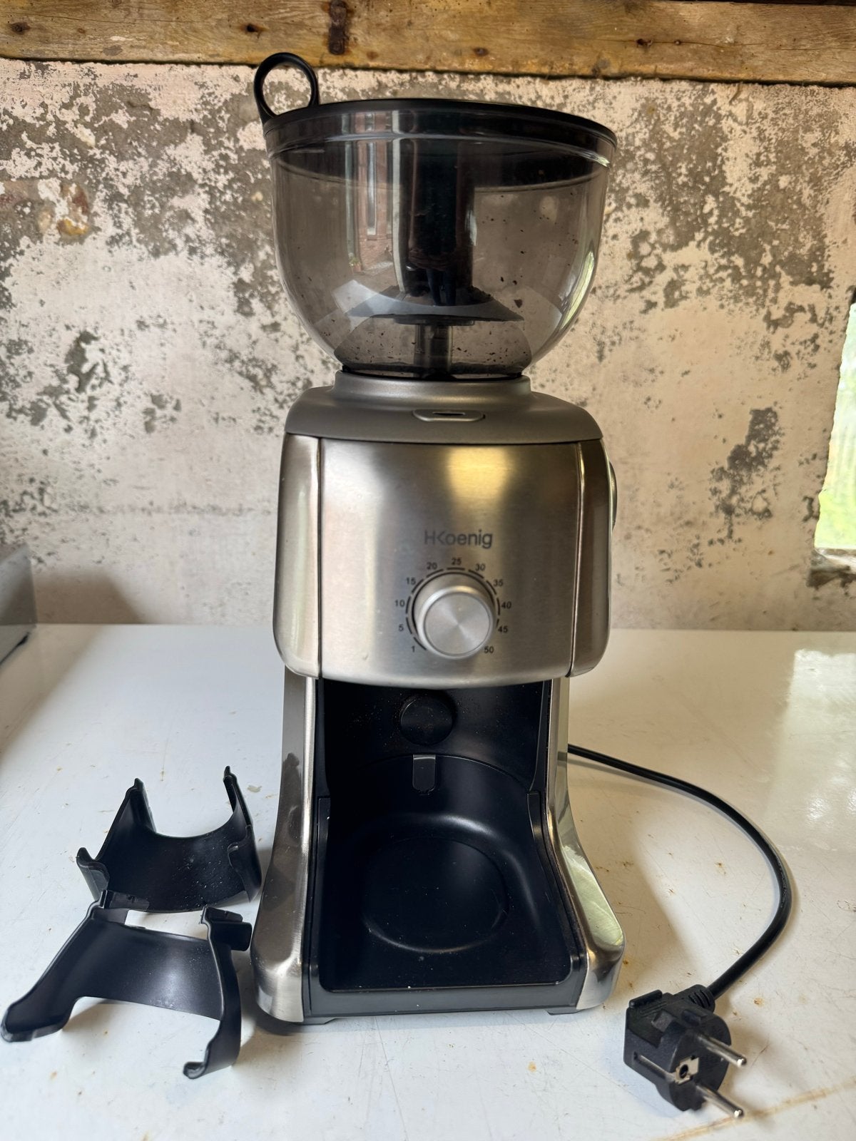 H.Koenig GRD830 Koffiemolen - ZGAN, Ophalen of Verzenden, Zo goed als nieuw, Overige merken, Koffiemolen