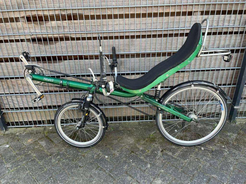 Ligfiets Challenge Twister, Fietsen en Brommers, Ophalen, Gebruikt, Velgrem, Onderstuur