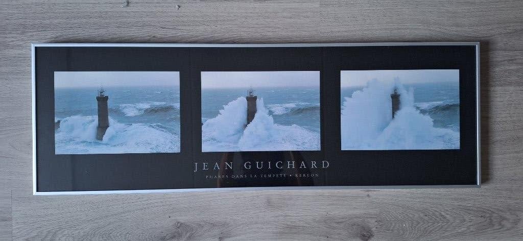Drieluik foto’s vuurtoren by Jean Guichard, 92 x 30,5 cm, Ophalen, Zo goed als nieuw, 75 tot 100 cm, Foto of Poster