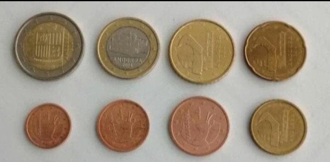 Andorra Losse Munten(1cent t/m 2euro)(2014 t/m 2025)UNC +BU, Verzenden, Overige landen, Losse munt