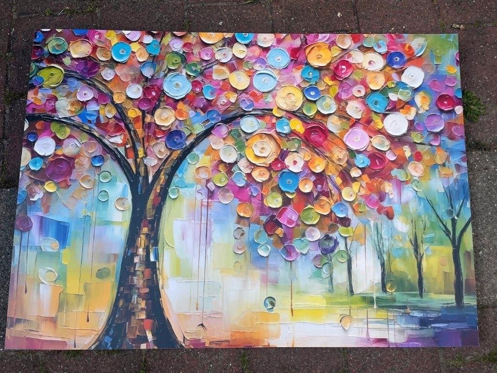 Schilderij, Antiek en Kunst, Kunst | Schilderijen | Abstract, Ophalen