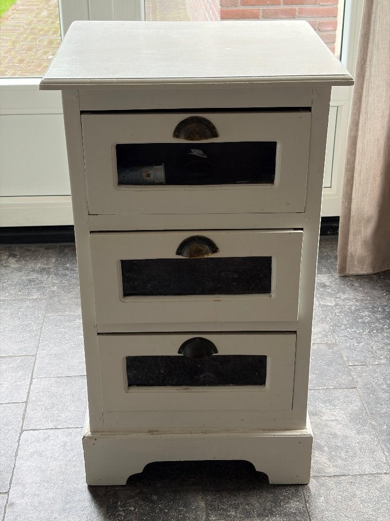 oude kast met lades, tafelmodel, Gebruikt, 50 tot 100 cm, Minder dan 100 cm, Met lade(s)