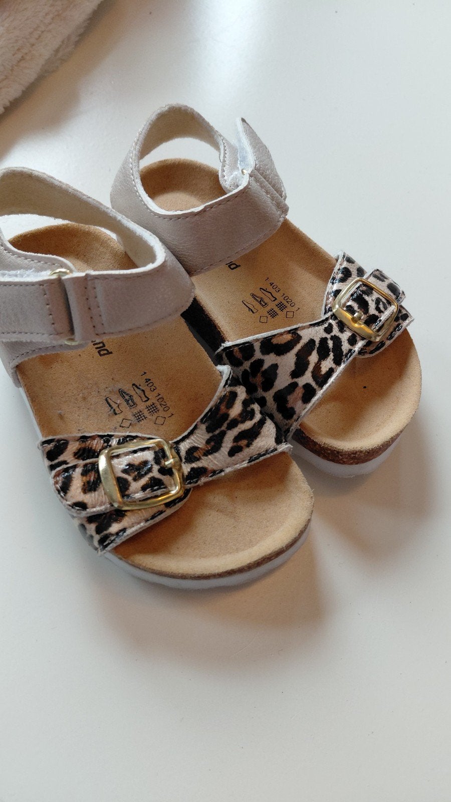 sandalen met tijgerprint maat 21, Ophalen, Meisje, Overige typen, Nieuw