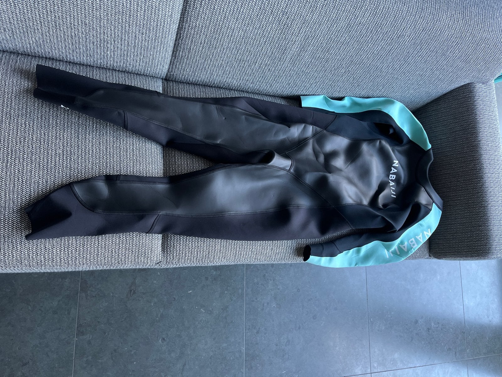 Dames wetsuit Decathlon OWS 2/2 neopreen zwart/blauw L/XL, Kleding | Dames, Ophalen, Zo goed als nieuw, Meerkleurig, Overige typen