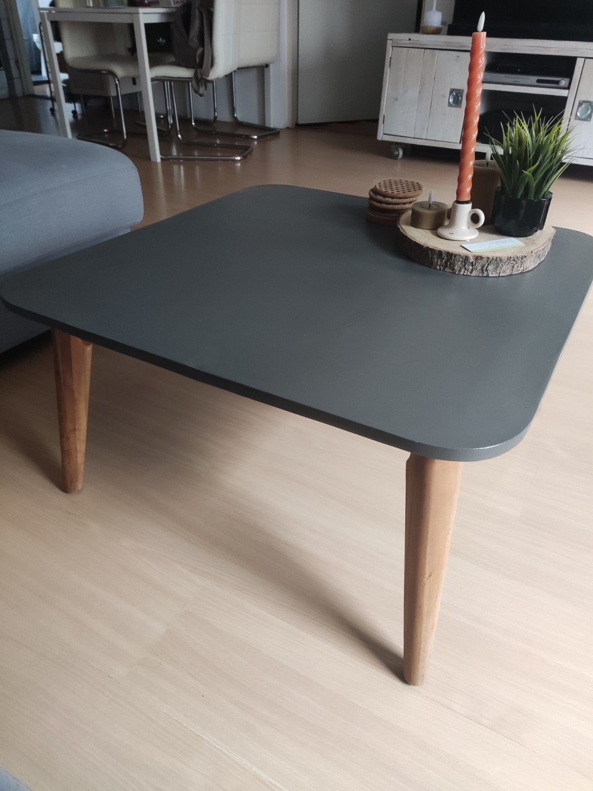 Salon/tuin tafel, Huis en Inrichting, Tafels | Salontafels, Ophalen, 50 tot 100 cm, Vierkant, 50 tot 100 cm