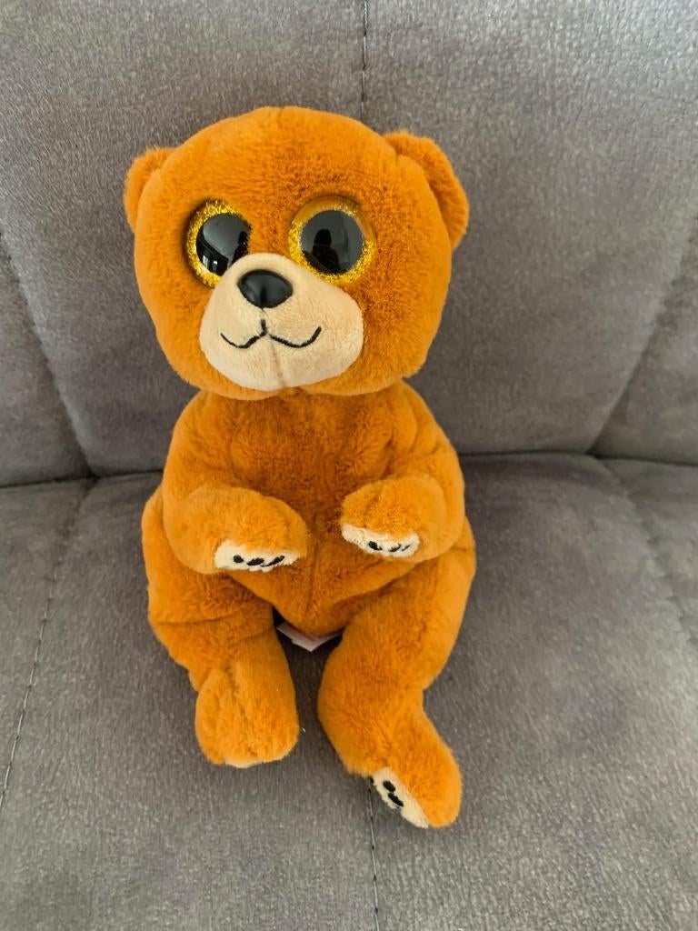 TY Beanie Babies Bellies Duncan Bear beer knuffel, Ophalen of Verzenden, Zo goed als nieuw, Beer