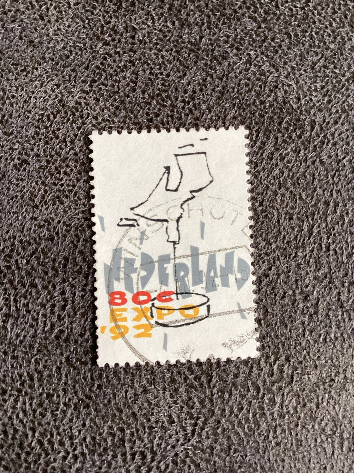 Postzegel Nederland Expo '92 - 80 cent Winschoten, Postzegels en Munten, Ophalen of Verzenden, Na 1940, Gestempeld