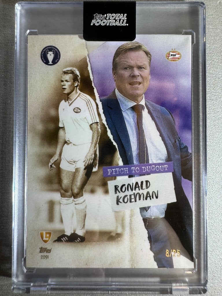 Ronald Koeman Topps Pitch to Dugout /25, Verzenden, Zo goed als nieuw, Plaatje