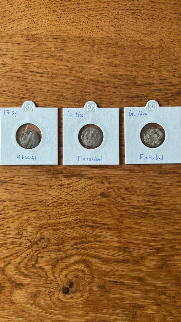 Drie oude munten 1620 en 1739, Ophalen of Verzenden, Vóór koninkrijk, Overige waardes