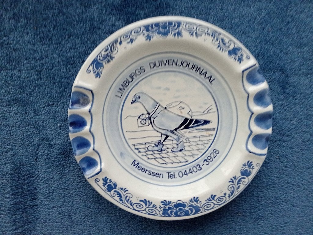 Limburgs Duivenjournaal bordje 20cm doorsnee, Ophalen