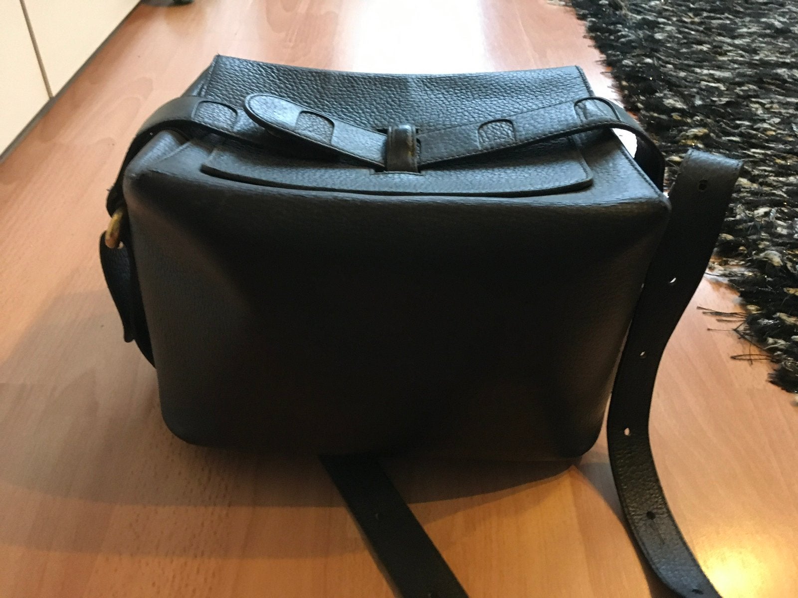 Delvaux donkerblauwe beautycase met veel vakjes, Ophalen, Zo goed als nieuw