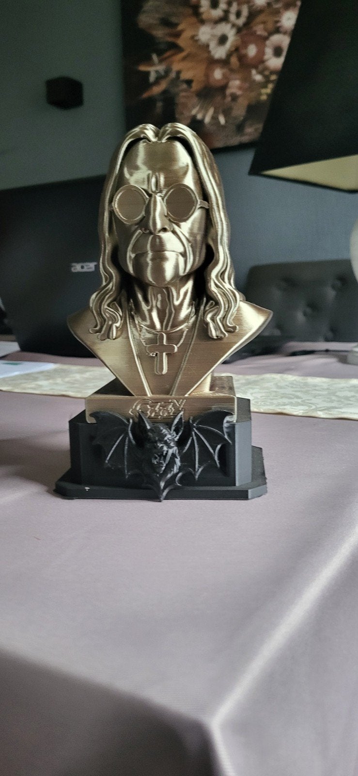 Ozzy Osbourne Buste - 3D Geprint Beeld, Buste, Kunststof, Ophalen of Verzenden, 20 - 50 cm