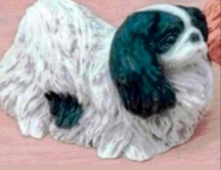 pekinees hondje castagna 1988 (Italy) vintage, Ophalen, Zo goed als nieuw, Hond of Kat, Beeldje of Figuurtje
