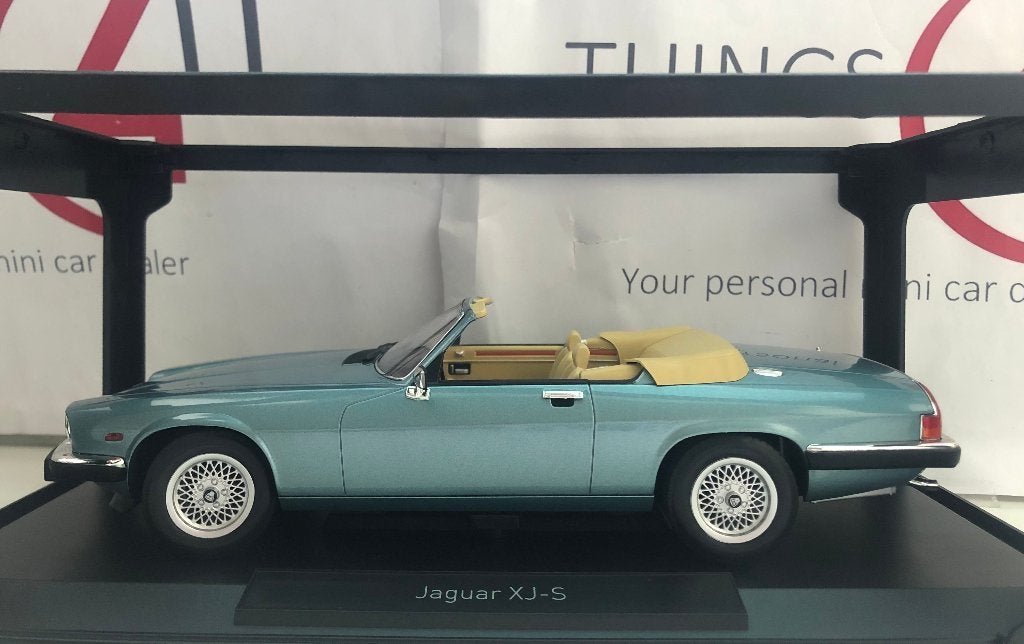 Norev 1:18 Jaguar XJ-S 5.3 H.E. cabriolet 1988 lichtblauw, Ophalen of Verzenden, Nieuw, Auto, Norev