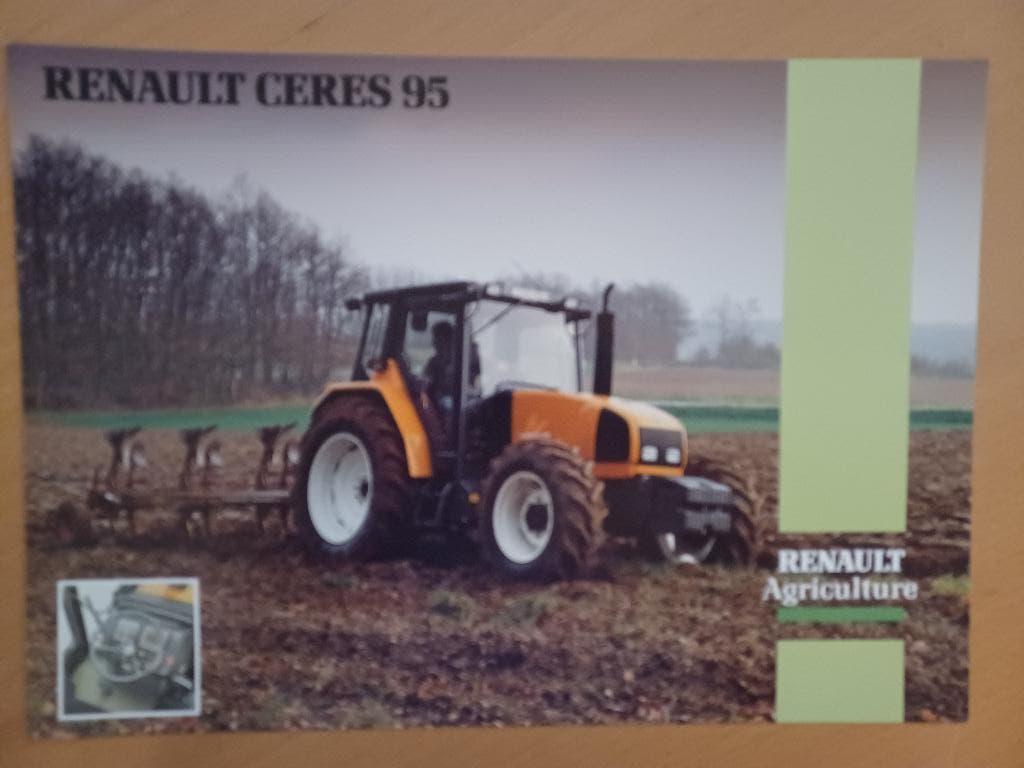 Folder Renault Ceres 95, Verzenden, Gelezen, Tractor en Landbouw