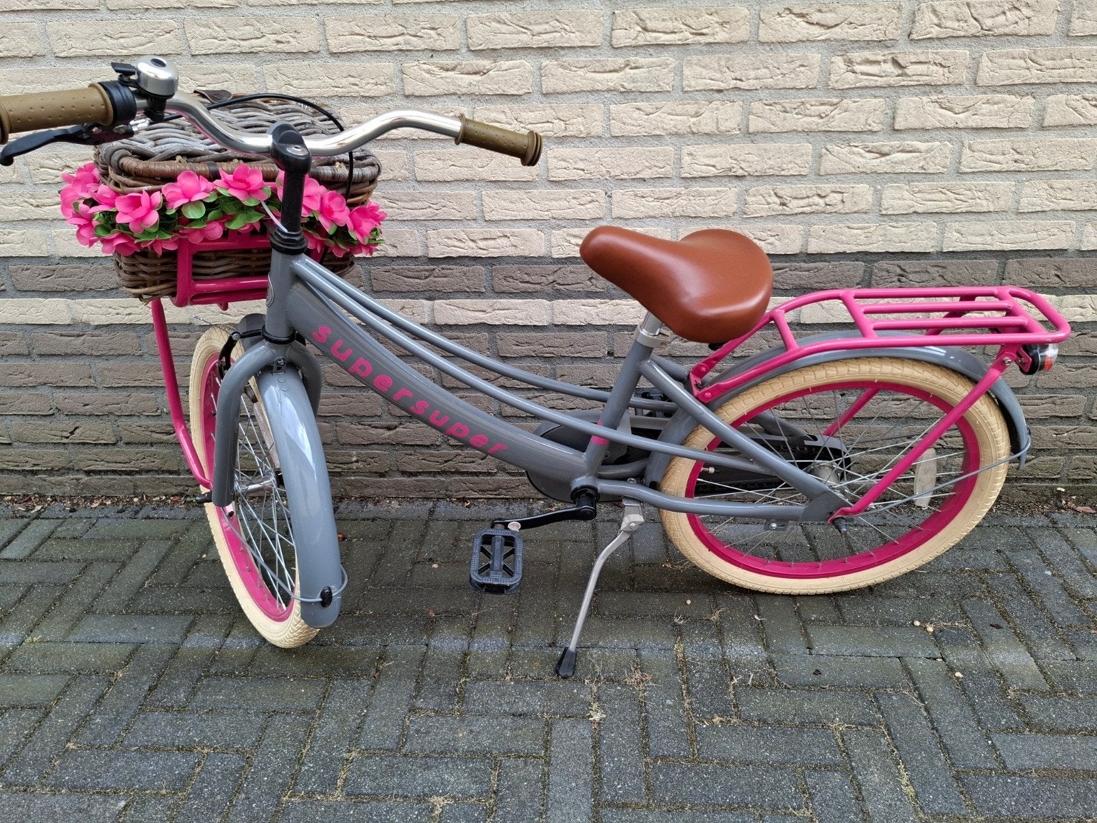 Kinderfiets 20 inch, Ophalen, Terugtraprem, Super Super Lola, 20 inch