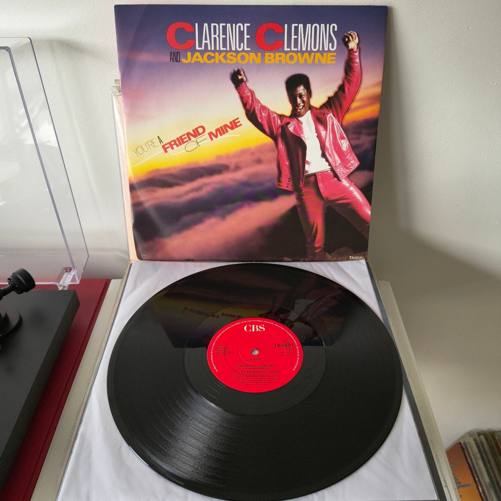 12" maxi single Clarence Clemons & Jackson Browne - You're a, Cd's en Dvd's, LP, Originele persing, Ophalen of Verzenden, Zo goed als nieuw
