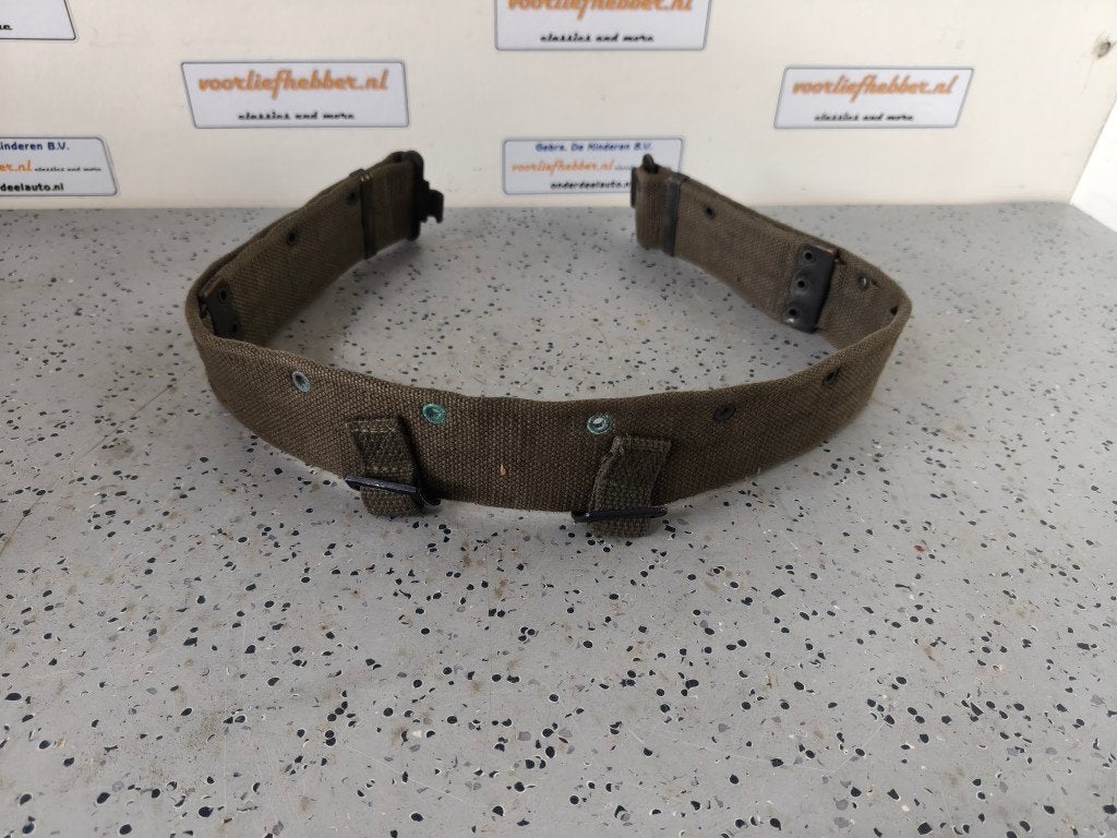 vintage leger riem, is op maat af te stellen, Verzamelen, Kleding of Schoenen, Ophalen of Verzenden, /, /