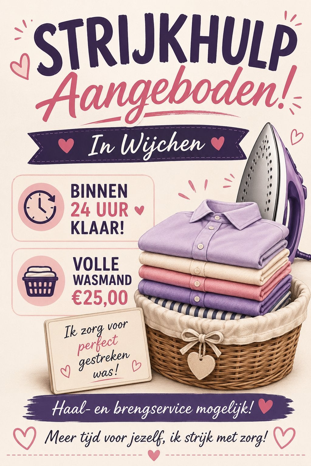 Strijkhulp aangeboden !, Ophalen of Verzenden