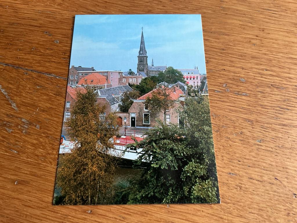 C2989 Oudewater kerk panorama, Ophalen of Verzenden