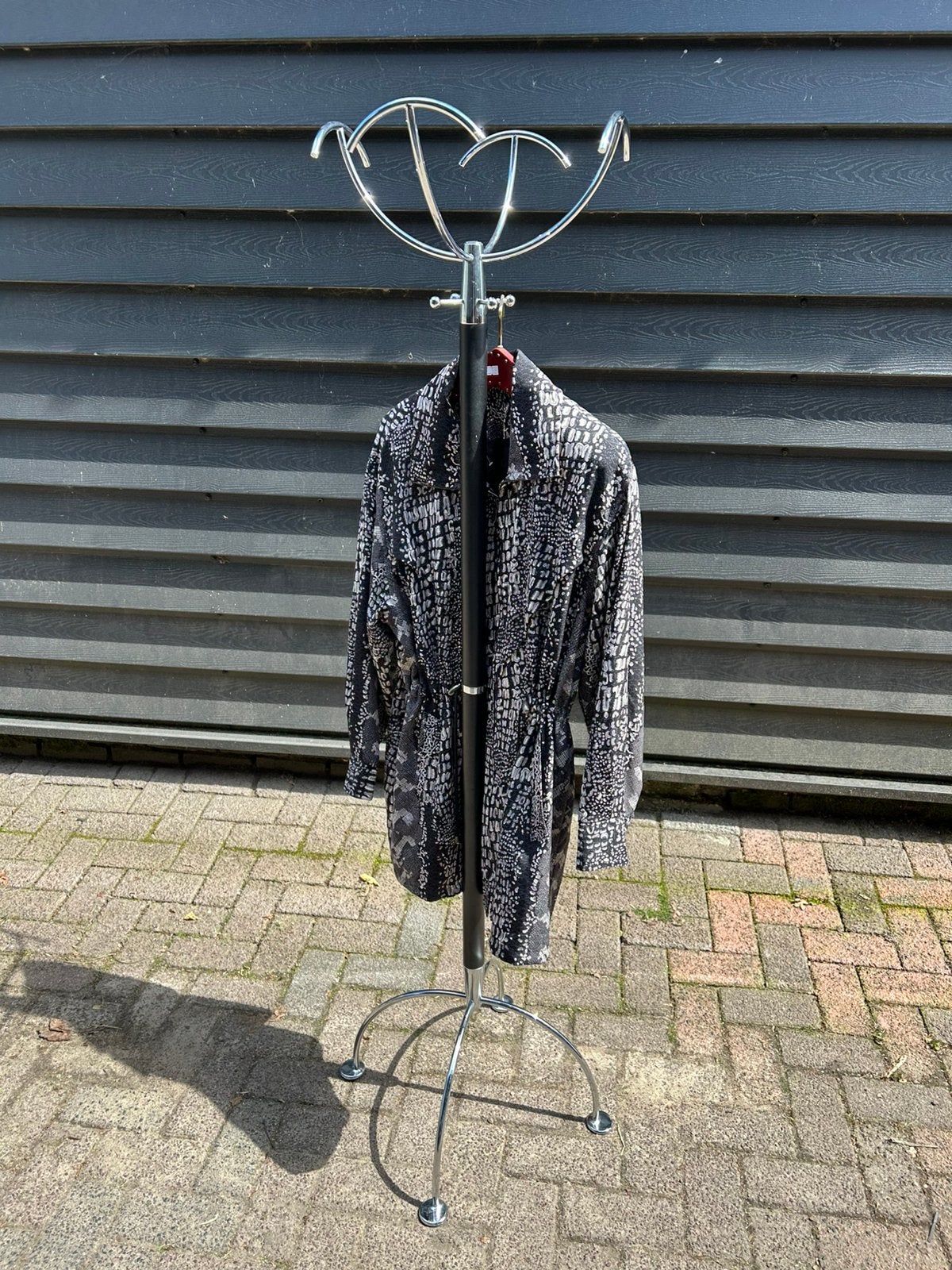 Vintage jaren 70/80 italiaans design staande kapstok, zwart, Ophalen, ?, Zo goed als nieuw, Staande kapstok