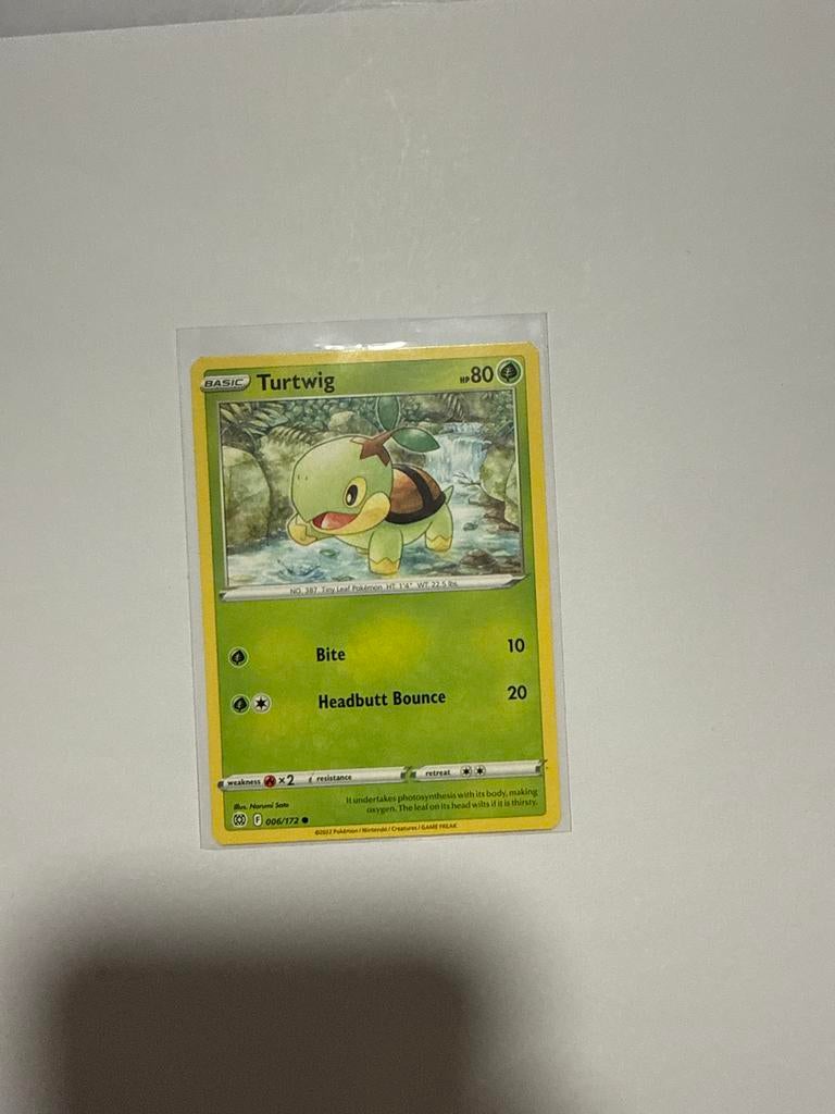 Pokémon kaart Turtwig 006/172, Ophalen of Verzenden, Gebruikt, Losse kaart