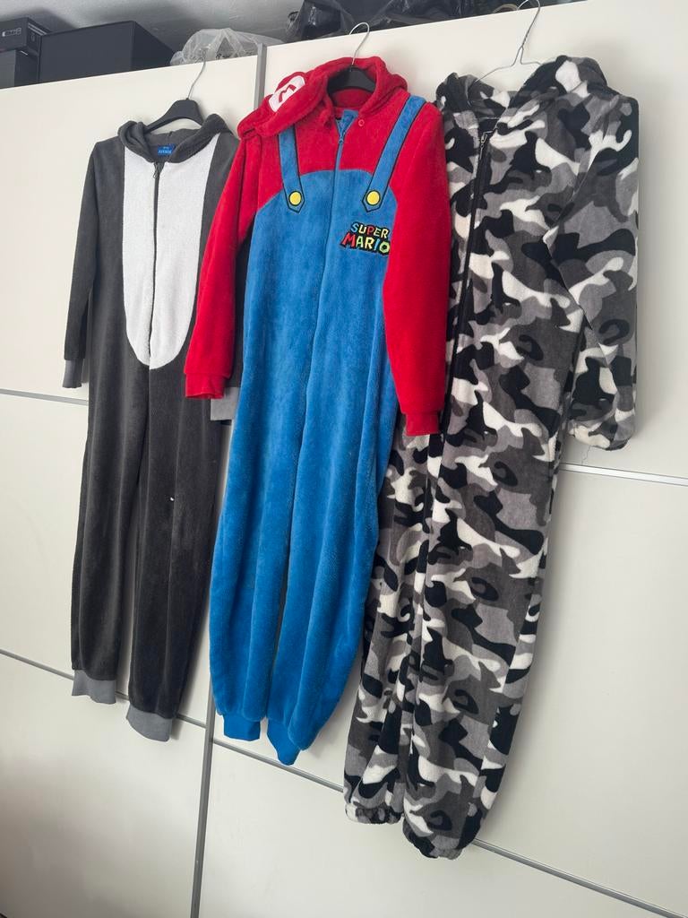 3 zachte en warme onesies, maat 148-156, Ophalen of Verzenden, Zo goed als nieuw