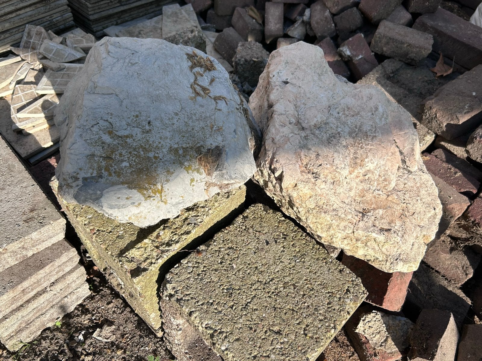 Diverse partij bestrating en stenen, Ophalen, Gebruikt, Klinkers, 10 m² of meer