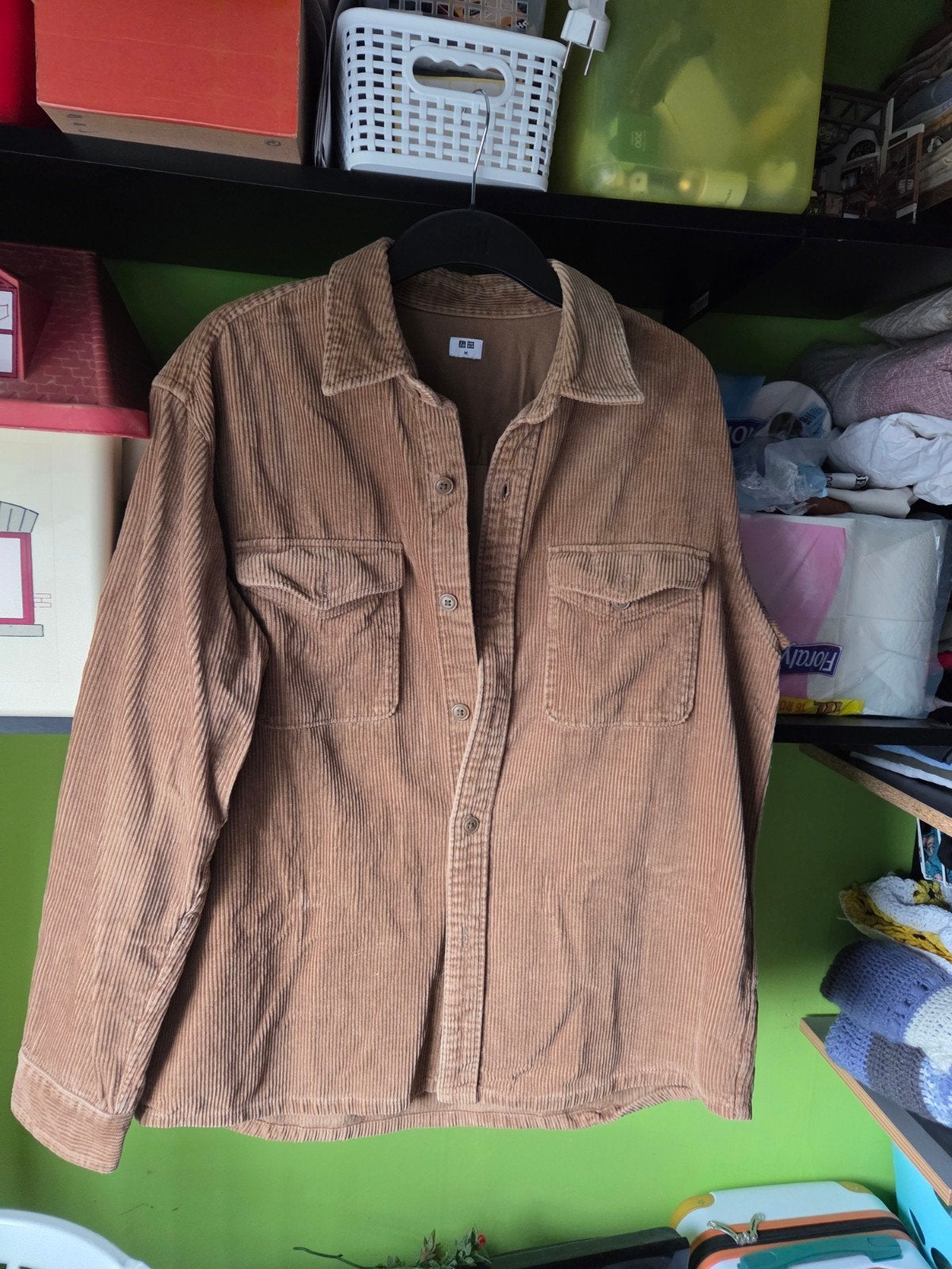 overshirt van uniqlo, Ophalen of Verzenden, Zo goed als nieuw, Bruin