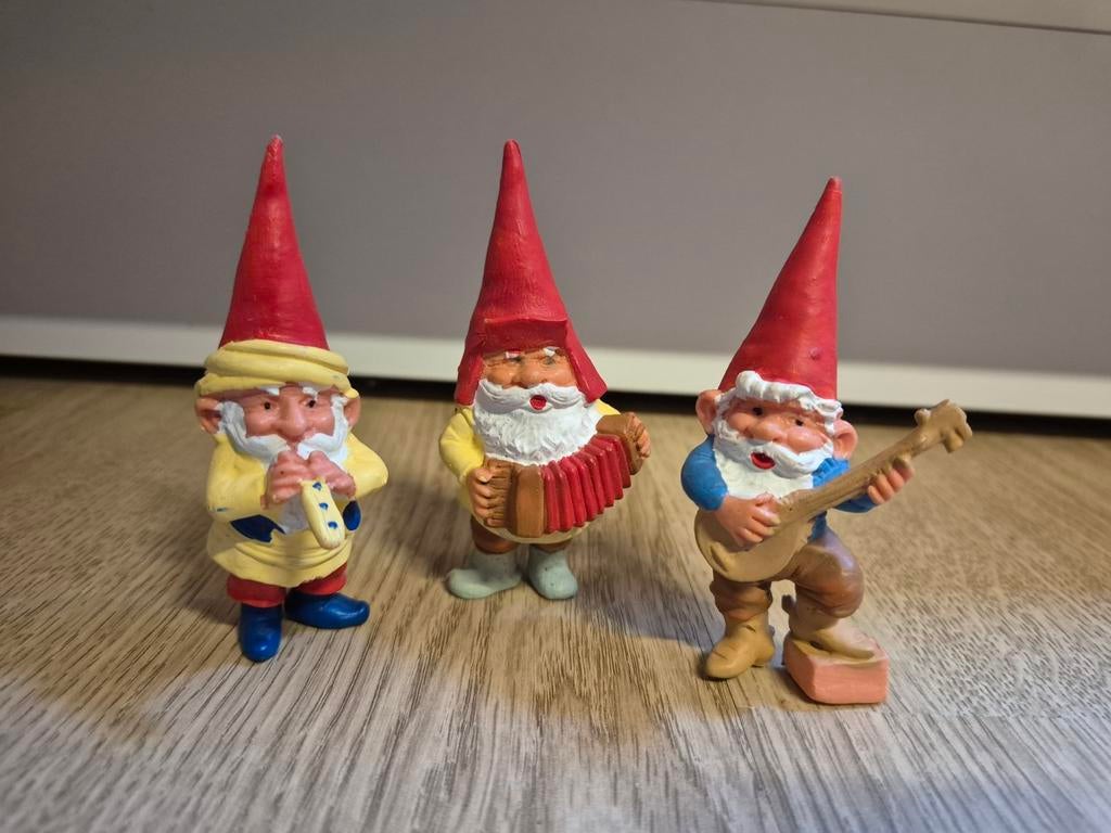 David de kabouter poppetjes muziek instrumenten, Verzamelen, Poppetjes en Figuurtjes, Ophalen of Verzenden