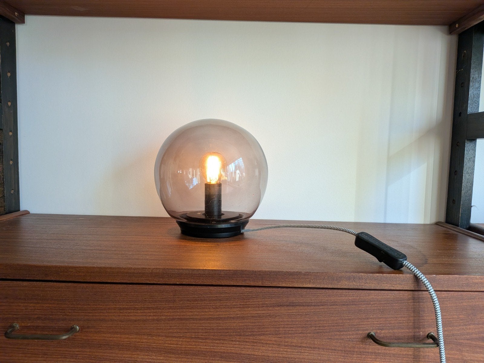 Ikea fado grijs getint glas, Ophalen, Overige merken, Met schakelaar, E27 (groot)
