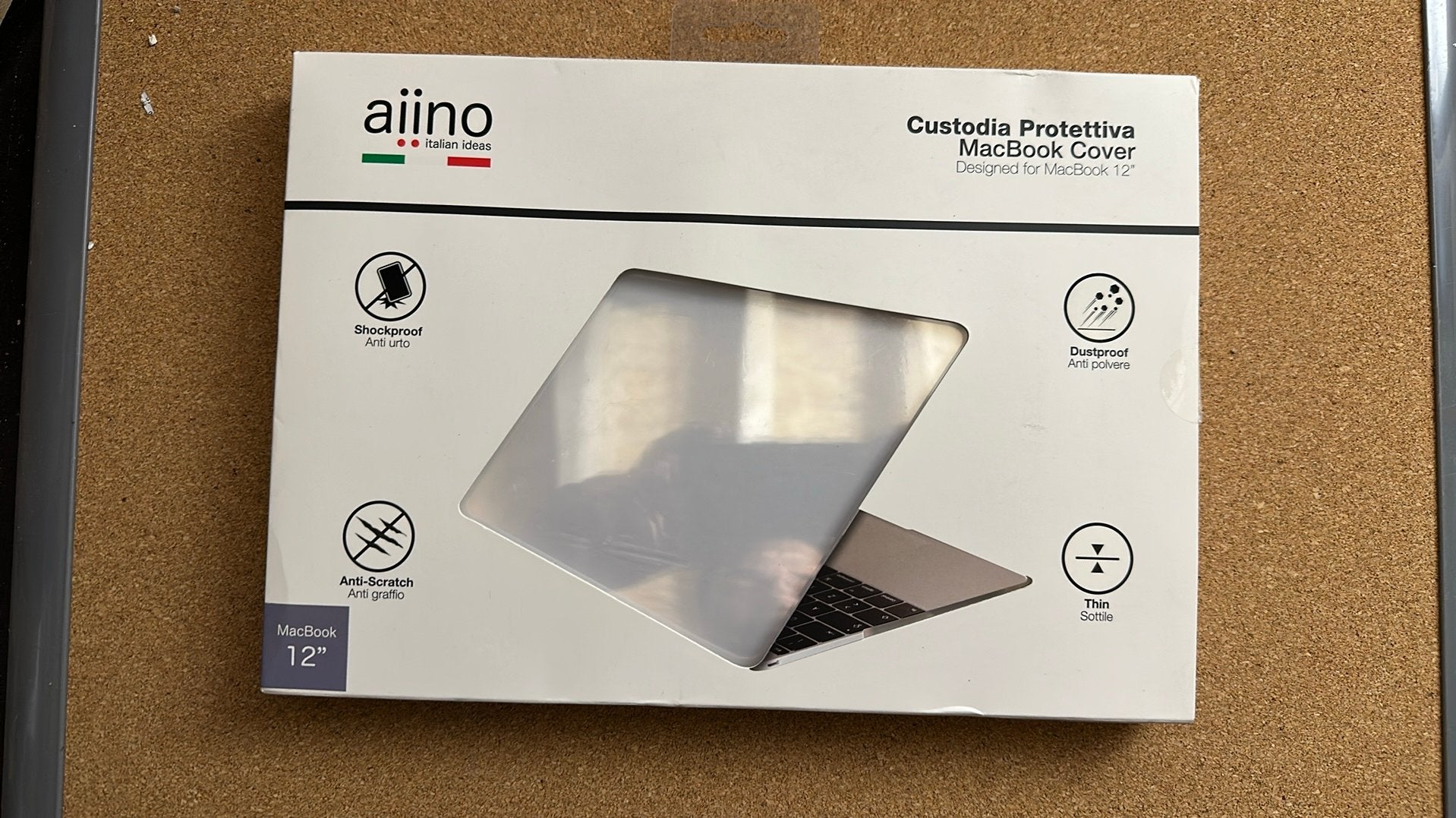 Aiiino MacBook Cover 12 inch - Nieuw, Computers en Software, Apple Macbooks, Nieuw, MacBook, 12 inch, Onbekend, Qwerty, Ophalen of Verzenden