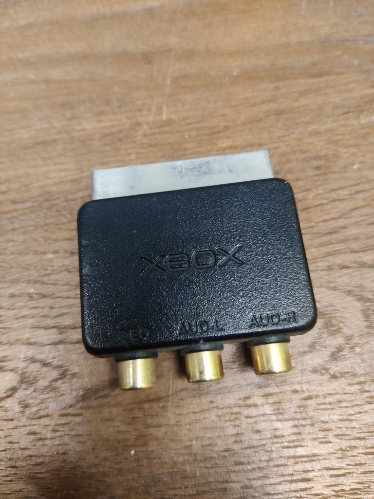 Xbox AV Scart Adapter - Video Audio Kabel, Ophalen of Verzenden, Gebruikt, Voeding of Kabel, Xbox Original