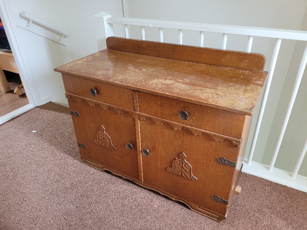 Kast hout, Antiek en Kunst, Antiek | Meubels | Kasten, Ophalen