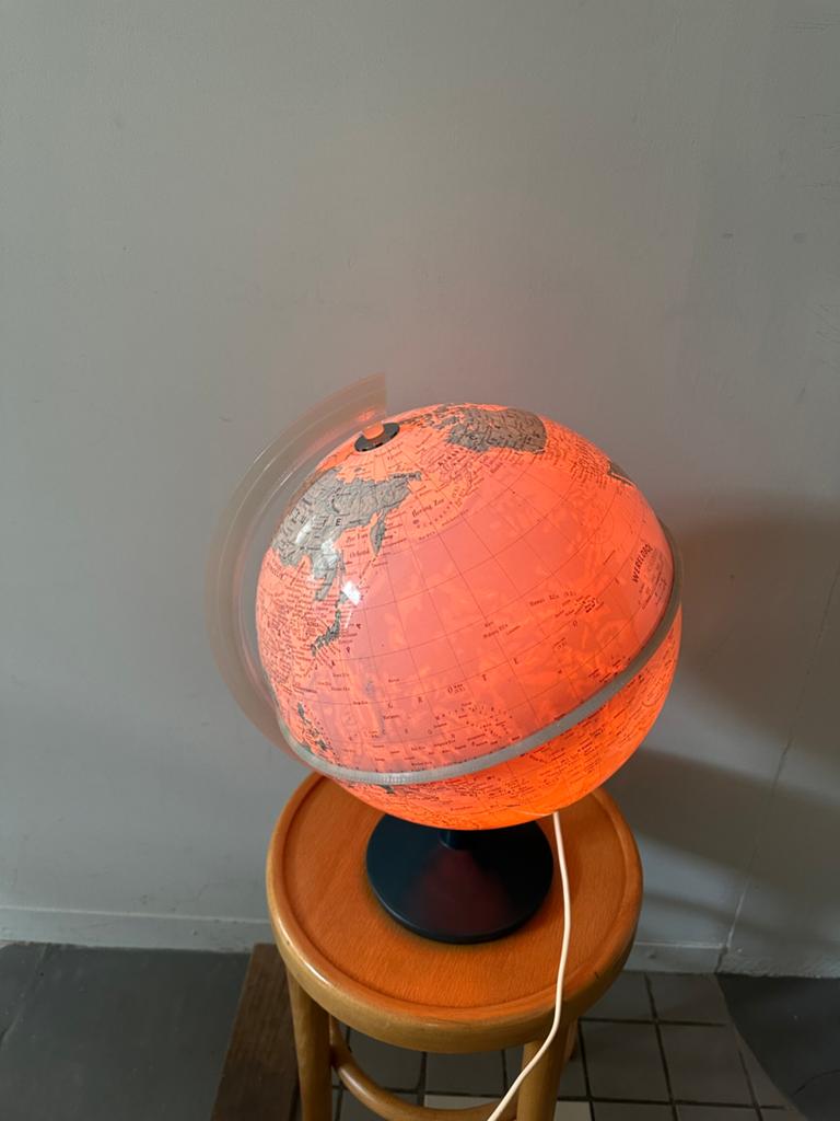 Vintage kunststof wereldbol, globe made in Italy, Ophalen, I, I, I