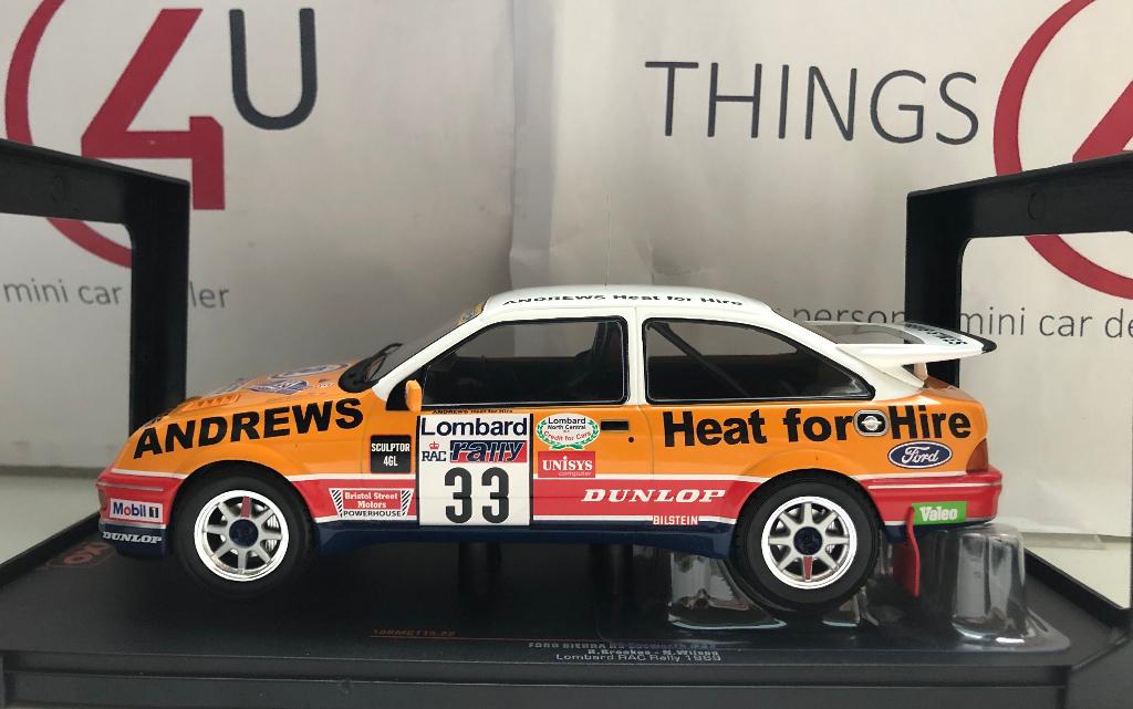Ixo 1:18 Ford Sierra RS Cosworth No.33, Lombard RAC Rally, Ophalen of Verzenden, Nieuw, Auto, Overige merken
