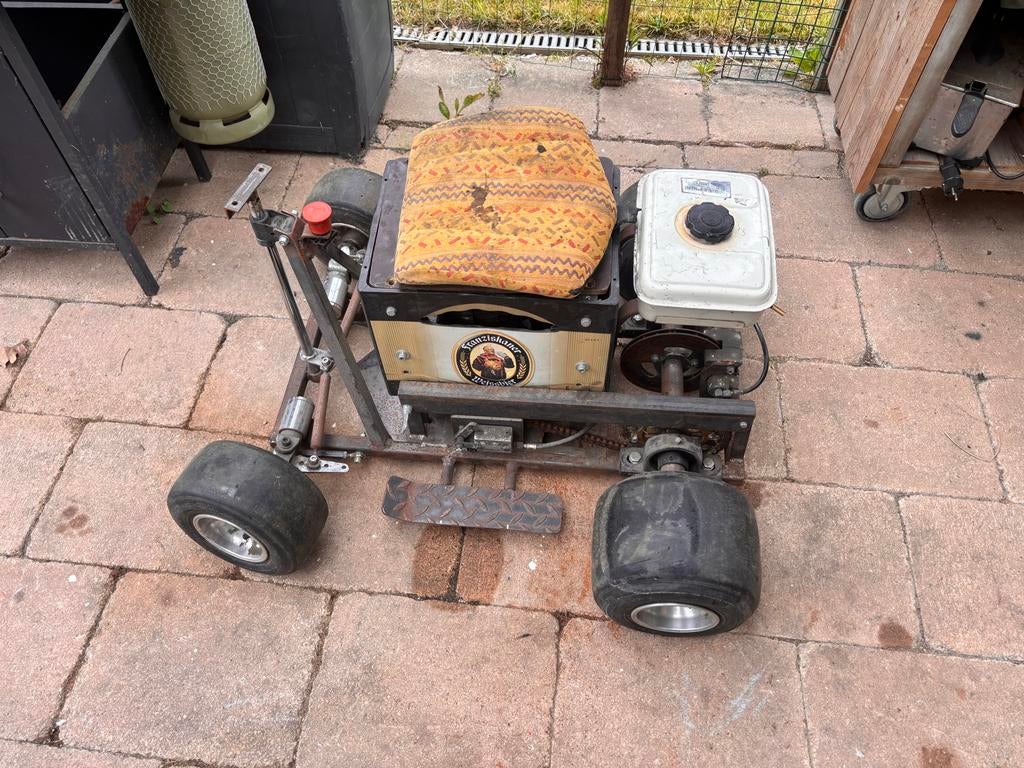 Bierkrat kart met 212cc nieuwe motor, Ophalen of Verzenden, Gebruikt, Kart