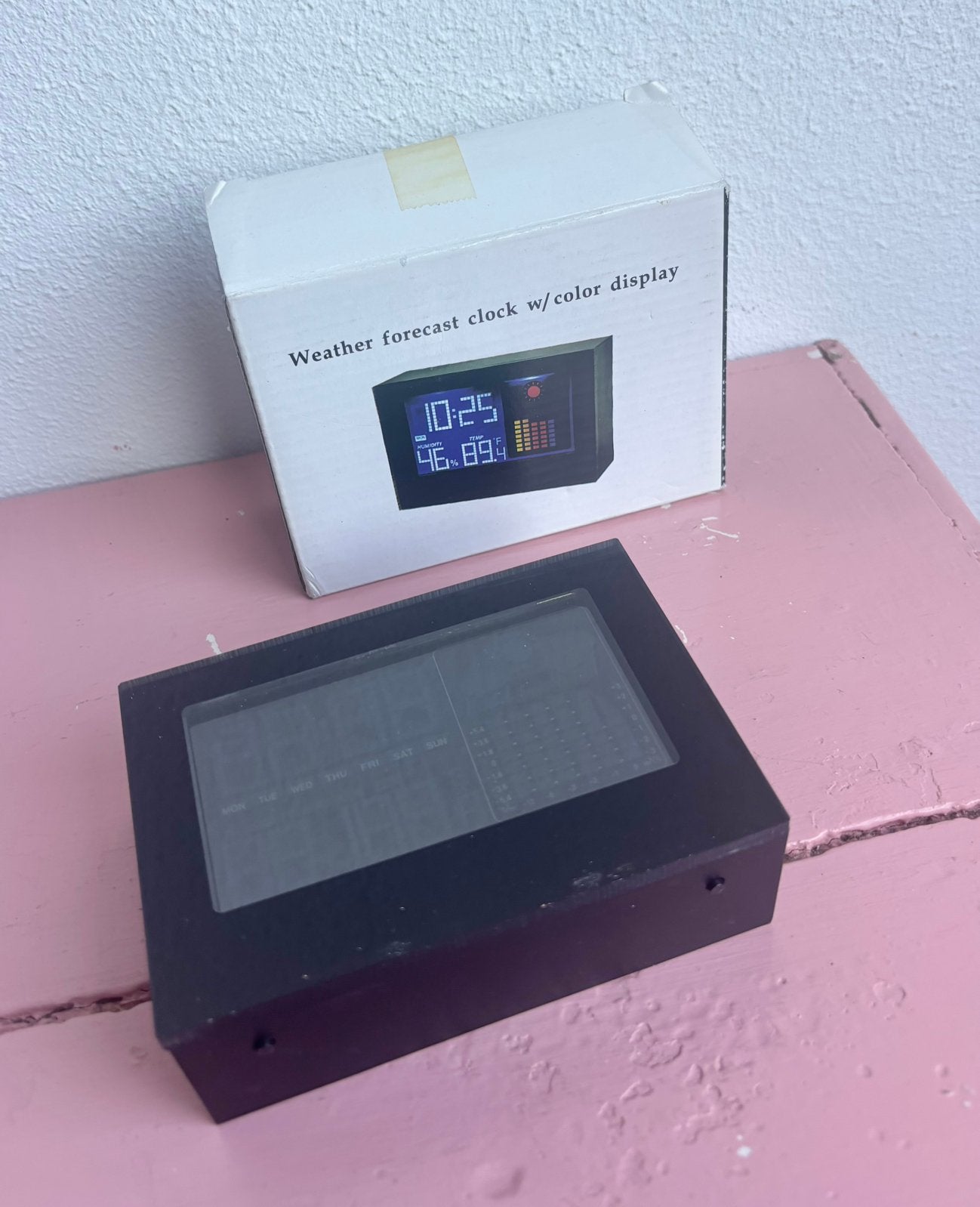 Compacte Projectiewekker & Weerstation, Ophalen of Verzenden, Zo goed als nieuw