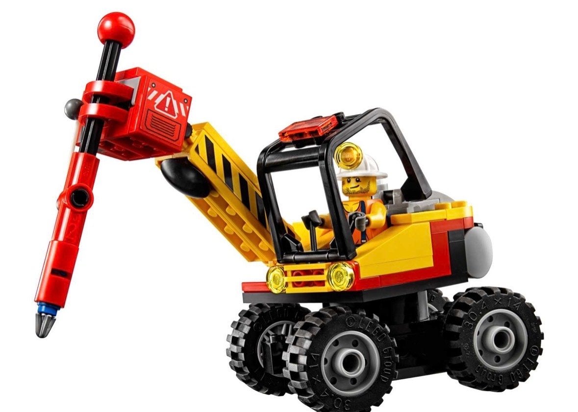 Lego City 60185 Mijnbouwmachine compleet met instructies, City, Lego, Ophalen of Verzenden, Zo goed als nieuw
