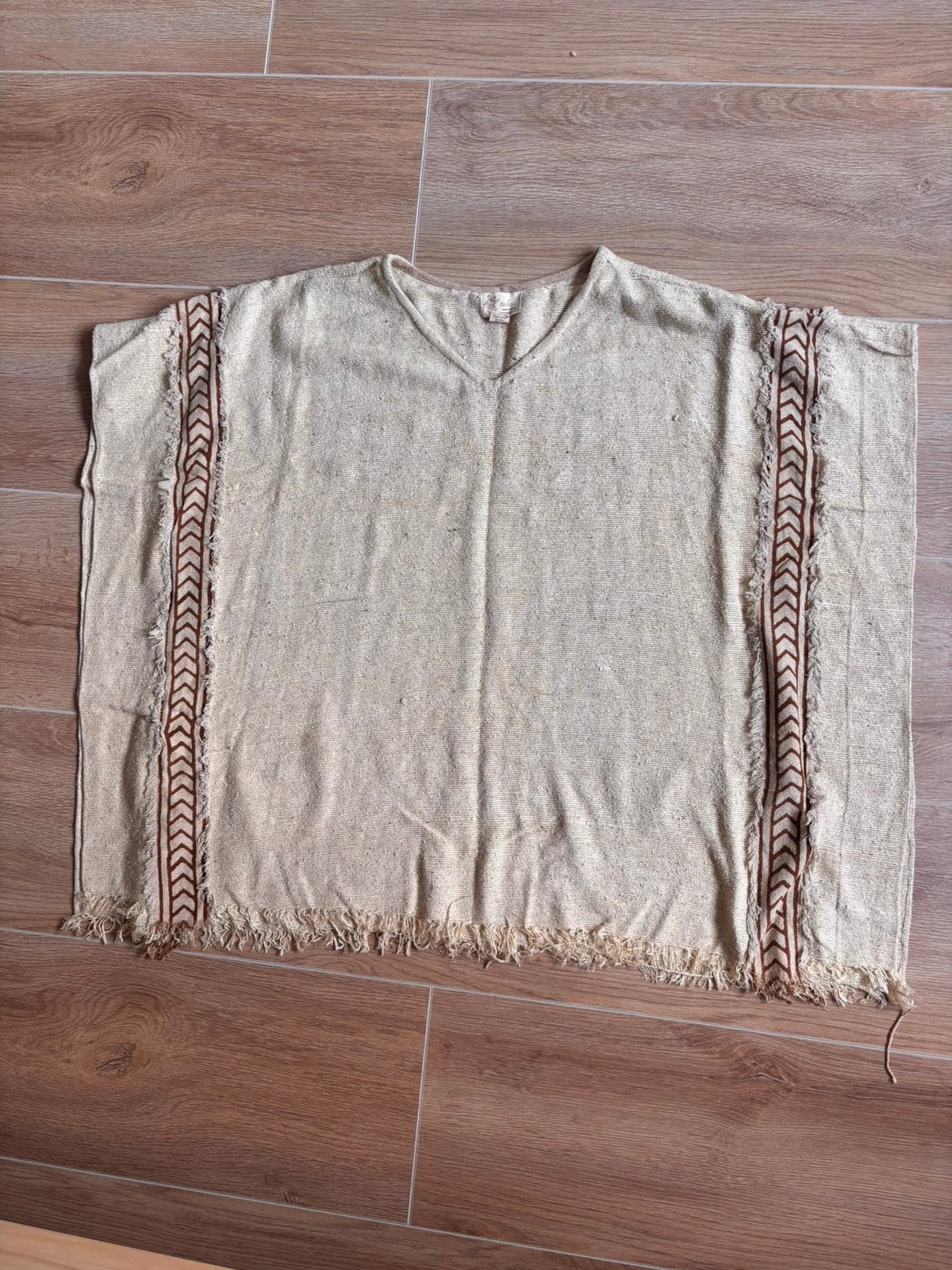 Fairtrade Poncho Tulasi 100% katoen, Ophalen of Verzenden, Zo goed als nieuw