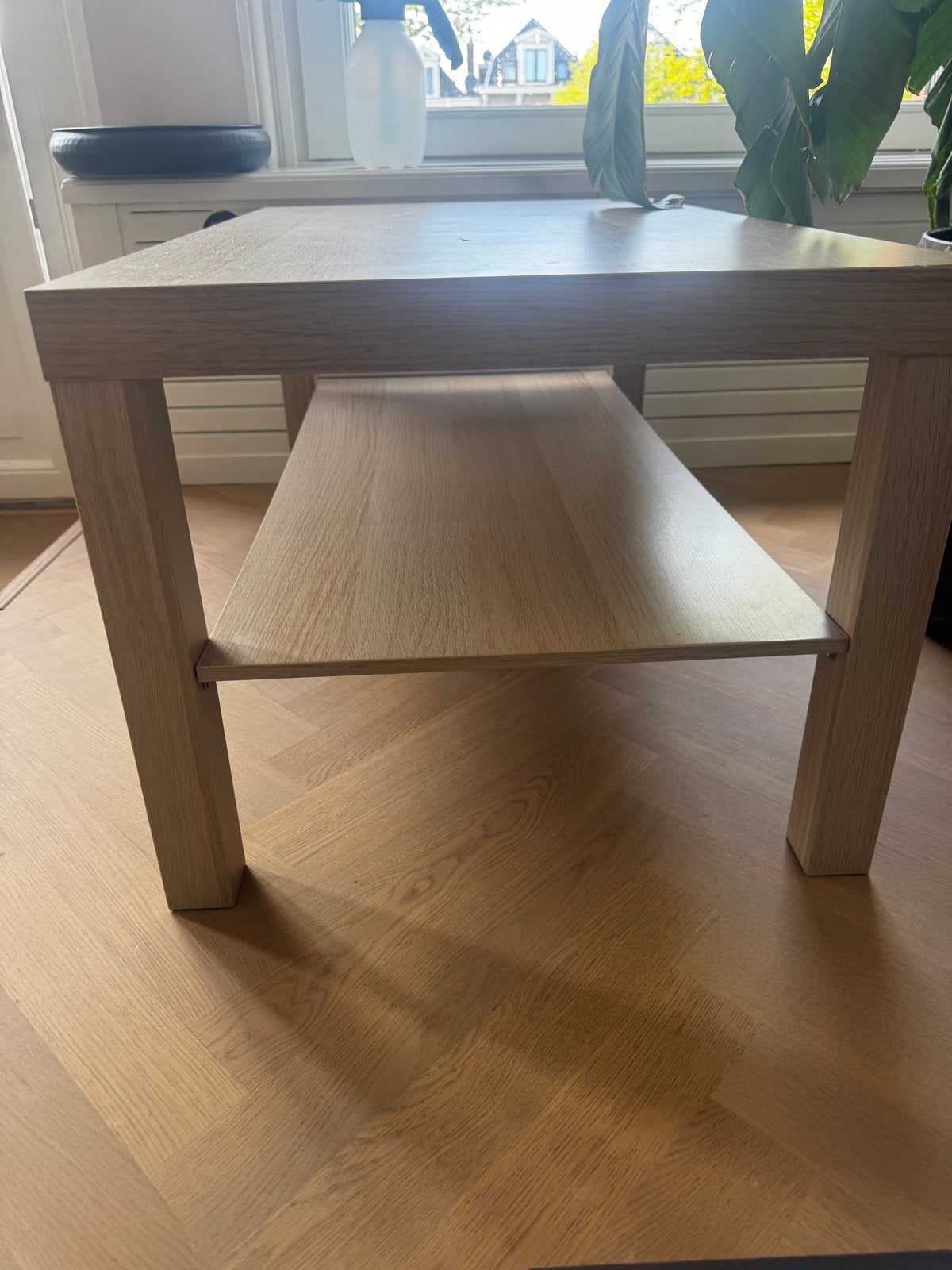 Ikea LACK salontafel - Licht eiken, Ophalen, Gebruikt, 50 tot 100 cm, Overige houtsoorten