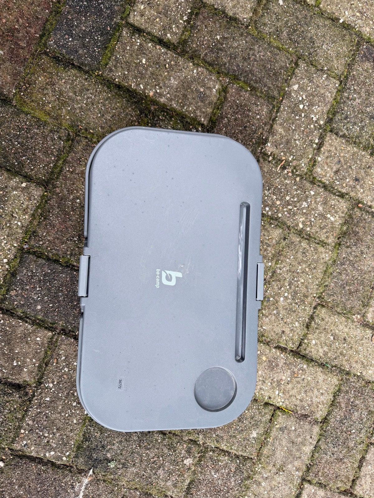 Opvouwbare afwasbak met deksel, Ophalen, Gebruikt