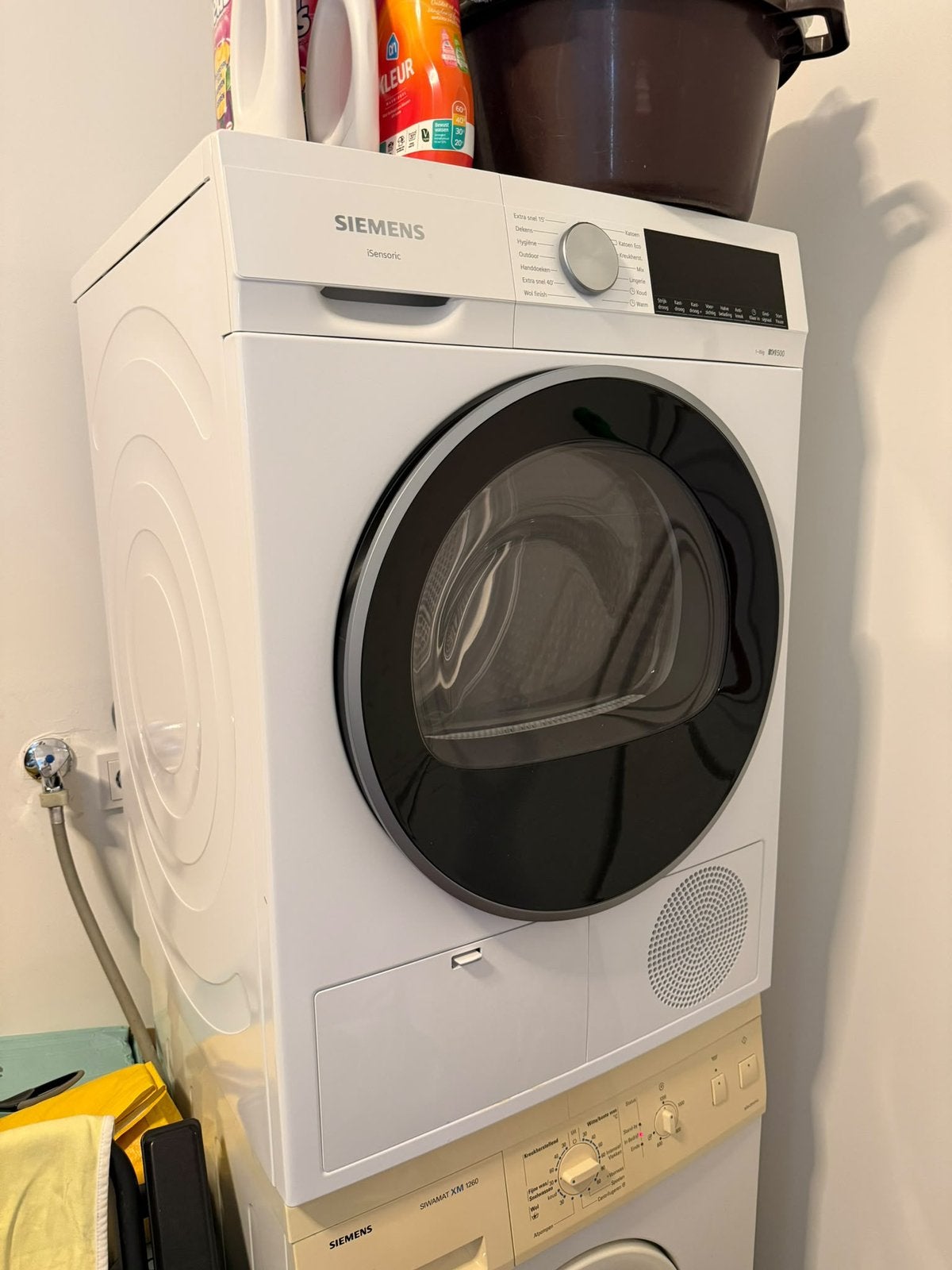 Siemens iQ500 warmtepompdroger 8 kg – iSensoric, Ophalen, Overige typen, 8 tot 10 kg, Zo goed als nieuw