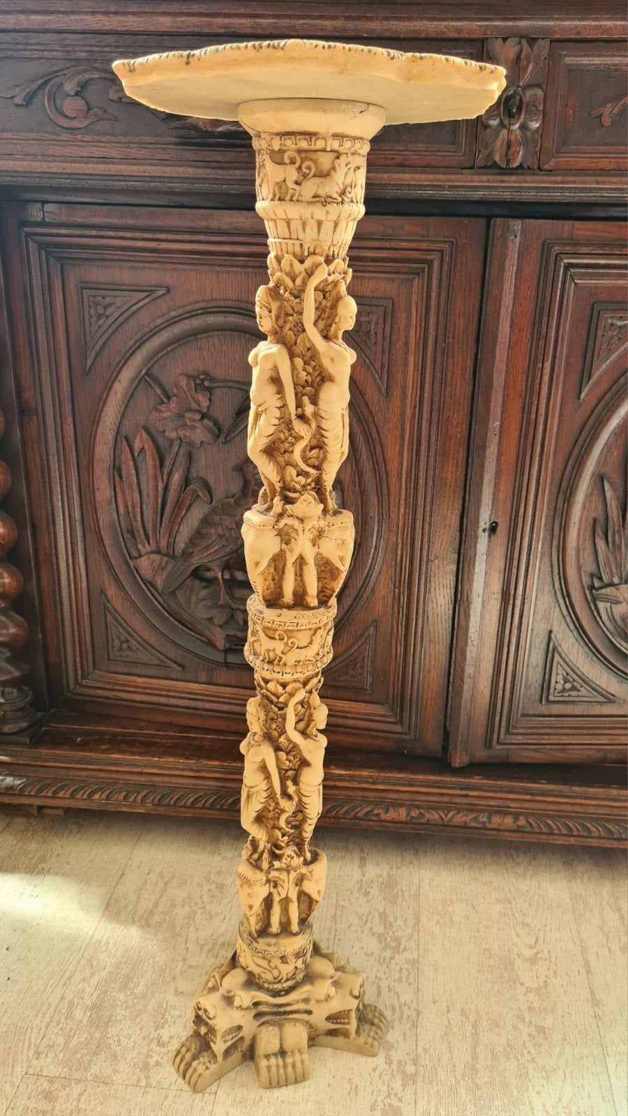 Plantenzuil/Kandelaar. H.85 cm., Huis en Inrichting, Woonaccessoires | Zuilen en Pilaren, Ophalen