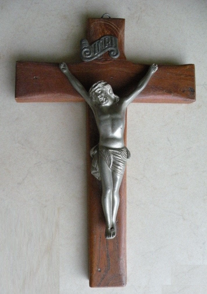Kruisbeeld., Antiek en Kunst, Antiek | Religie, Ophalen of Verzenden